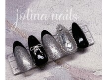 ジョリーナ ネイルズ 鶴見(Jolina Nails)/リボンネイル　フレンチ