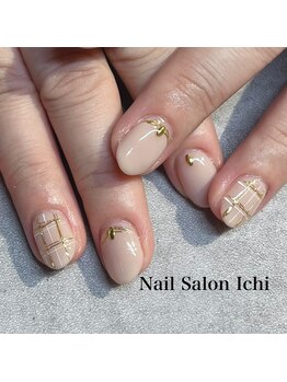 イチ 富山駅店(Ichi)/チェックネイル