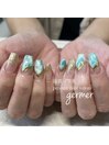 グリーンで上品ニュアンス♪