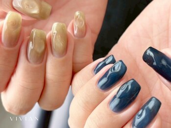 シンプル　ワンカラー　ネイビー