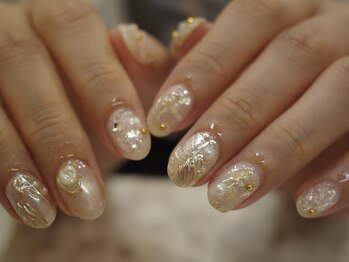 ブライダル ニュアンスネイル