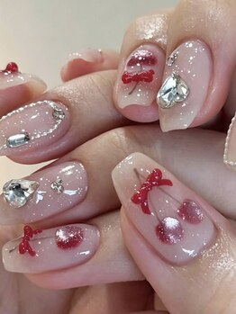Shiori Nailsalon　持ち込み・長さだしサロン/持ち込み｜さくらんぼネイル