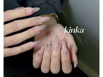 キンカビューティー(kinka beauty)の写真/大人女性へ上質な輝きを。チップ長さ出し×シンプルネイルで、指先から毎日を美しく。洗練された指先へ☆