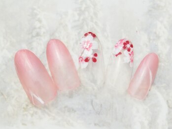 エムネイル(M Nail)/和ネイル・小花柄