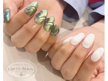 ロフティーネイル 駒川店(Lofty Nail)/アシメニュアンスネイル×冬