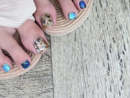 親指2本art&ワンカラー◇8480円