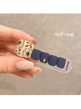 リリフリー(riri Free)/お花柄　フットネイル