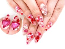 ネイルコレクション ピンク(Nail Collection Pink)/スカルプ付け放題☆ハートネイル