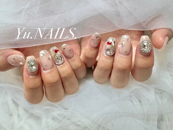 ユーネイルズ 恵比寿(Yu.NAILS.)/韓国◎宝石埋め尽くしネイル