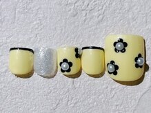 ネイルビート(NAIL BEAT)/フラワーネイル　フット　ホロ