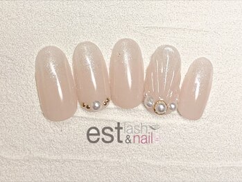 エストラッシュアンドネイル 銀座店(est lash&nail)/マーメイドネイル　ワンホン韓国
