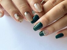 アイネイルズ 梅田店(I nails)/アシメミラーニュアンス¥9700