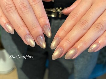スターネイルプラス 福岡天神西通り店(Star Nail plus)の写真/大人気マグネットネイルがオフ込で当日予約可能に！約40色の豊富なカラーで指先にきらめきをプラス★