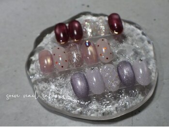 ソワン(soin)の写真/"大人可愛い"を求める女子必見！キレイめニュアンス、マグネット、フットなどデザイン豊富にご用意◎