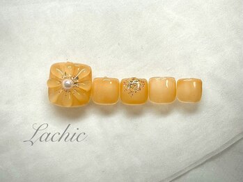ラシック(Lachic)の写真/あなたの魅力を引き出す大人可愛いフットデザイン★特別な日だけでなく日常でも思わずうっとりする足先へ♪