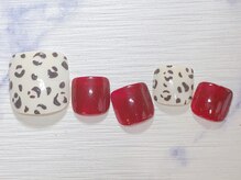 ネイルサロン インプレス(Impress)/レオパードフットネイル