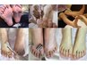 角質ケアor自爪ケア&足表ケア+美白潤美容液導入&FootMassage95分¥11360⇒6380