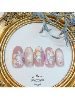 ピオニーネイル(peony nail)/4月新作 スプリングフラワー