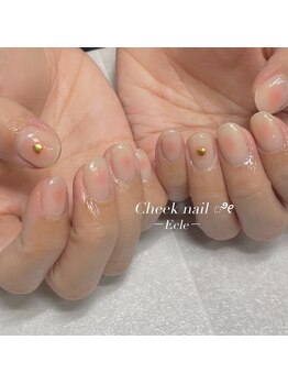 エクレ(Ecle)/【ハンドネイル】チークネイル