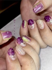 haruka nail × ぶどうネイル
