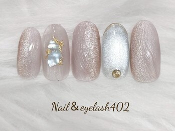 ネイル アンド アイラッシュ ヨンマルニ(Nail&eyelash 402)/上品マグネットネイル