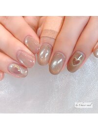 ブラウンマグネット×ハート