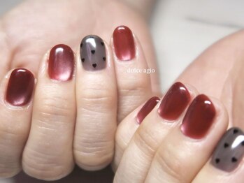 ドルチェ アージョ(dolce agio)/シースルーブラック×赤マグ