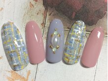 ネイルサロン リリオ(Nail Salon Ririo)/春ツイード柄ネイル