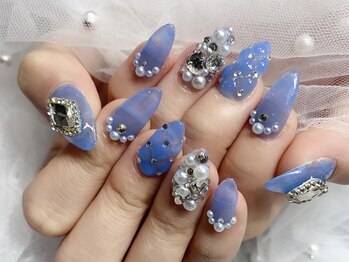 モルフォネイル(Morpho nail)/#新宿ネイル#大人可愛いネイル