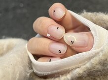 クルネ(QULNE)/クリアネイル シンプルフラワー