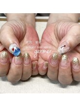 ジェルメ(germer)/手描き富士山と鶴で運気UP！