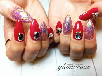 ネイルグラマラス 西新井店/《パラジェル》ボルドーネイル