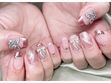 ミナミネイル(MINAMI NAIL)/ブランド風ミラーフレンチ