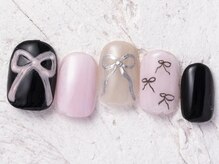 ジェミーネイル エビス(Jemiy nail ebisu)/韓国ぷっくりリボン9300yen