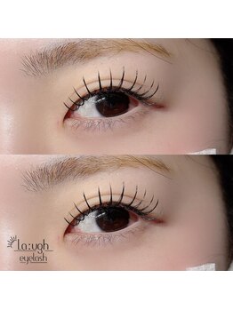 ラフアイラッシュ 千葉店(La:ugh eyelash)/フラット120本