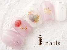 アイネイルズ 横浜WEST店(I-nails)/シアー薔薇ニュアンス　9480円