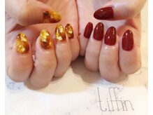 ネイルサロン ティフィン(tiffin)/アシンメトリーべっ甲ネイル