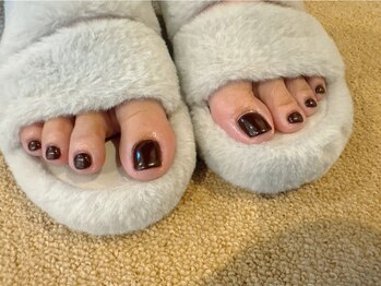 ワイグロウ(yglow.)/【ワンカラー】ボルドーネイル