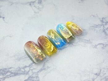 リー 柏駅前(re)/ミラー凹凸&うねうねネイル