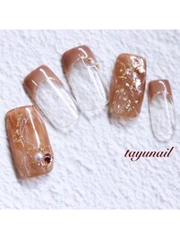 ニュアンスブラウンネイル☆