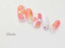 ブランロール 中目黒店(Blanl'or)/キラキラフラワーネイル