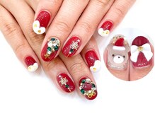 ネイルコレクション ピンク(Nail Collection Pink)/ジェル放題★Xmas：くまサンタ