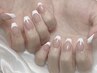 【ハンド】オフィスネイルに◇フレンチネイル（クリアベース）¥5490