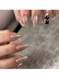 きらきらフラッシュネイル