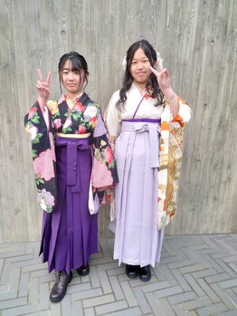 オフィスシュシュ(office.chouchou)/卒業式 袴着付け ヘアセット