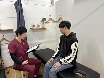 げんき堂接骨院 げんき堂整体院 あびこ/カウンセリングシートを記入