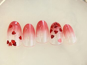 ハートホロネイル