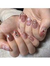 アティックネイルアトリエ(attic nail atelier)/ハート&ピンクニュアンス