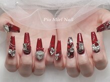 ピオミエルネイル 新宿(pio miel nail)/ジュエリーレッド