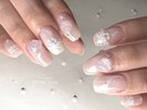 大人ガーリーネイル